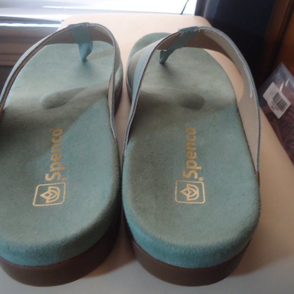 SPENCO Orthotic Thong Sz 10 Seafoam Green - Picture 15 of 15